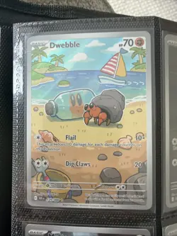 Pokemon TCG Dwebble Scarlet Violet Black Bolt Illustration Rare Card 129/086 - Image 1