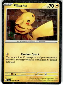 Pikachu - (Cosmo Holo) Promo Miscellaneous Cards & Products 051/162 LP Lightning - Image 1