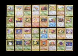 Pokemon TCG Jungle Set Complete Common Uncommon Set x32 Cards Mixed Condition - Image 1