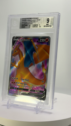 Pokemon Card Charizard V SWSH050 Promo Champions Path - Beckett BGS 9 MINT - Image 2