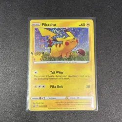 Pokemon TCG Pikachu SWSH039 Sword & Shield Holo Black Star Promo Card - Image 1
