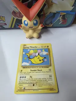 Pokemon TCG Flying Pikachu Evolutions Card 110/108 Secret Rare, LP Condition - Image 1