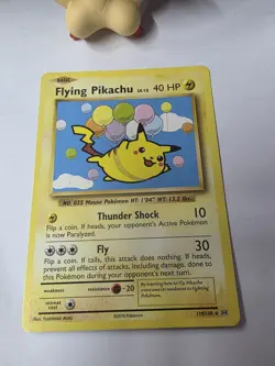 Pokemon TCG Flying Pikachu Evolutions Card 110/108 Secret Rare, LP Condition - Image 2