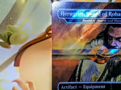 Herugrim Sword of Rohan mythic surge foil magic the gathering trading cards - Image 4