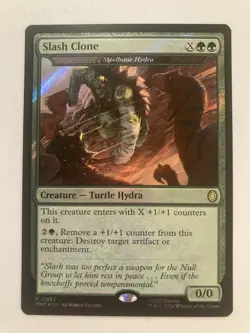 MTG Slash Clone - Steelbane Hydra (Surge Foil) - Commander: TMNT (TMC) #52 - Image 1