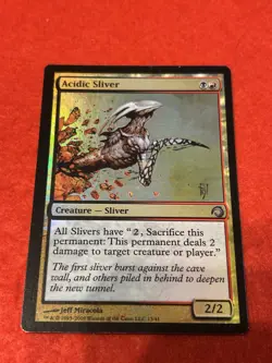 MTG Acidic Sliver Foil 13/41 - Image 1