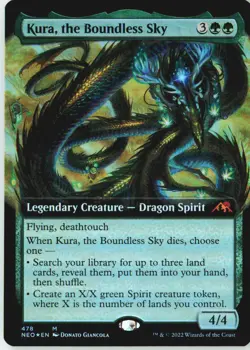 Kura, the Boundless Sky (Extended Art) 478 Mythic Kamigawa: Neon Dynasty Foil NM - Image 2