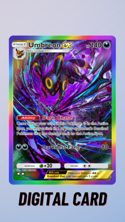 Umbreon EX Rainbow Wisdom Of Sea And Sky Pokemon TCG Pocket 2 Star ⭐⭐ (English) - Image 1
