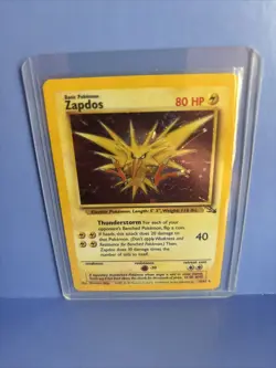 1999 Pokemon Zapdos Holo Rare 1st Edition Fossil 15/62 LP - Image 1