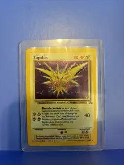 1999 Pokemon Zapdos Holo Rare 1st Edition Fossil 15/62 LP - Image 3