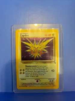 1999 Pokemon Zapdos Holo Rare 1st Edition Fossil 15/62 LP - Image 4