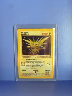 1999 Pokemon Zapdos Holo Rare 1st Edition Fossil 15/62 LP - Image 5