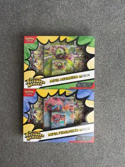 Pokemon Mega Evolution Ascended Heroes Mega Feraligatr & Mega Meganium ex Boxes - Image 1