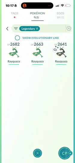 Pokemon Go (Stage 41 ) Shiny Rayquaza ( 4 Shinys) - Image 3