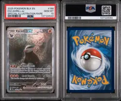 2025 POKEMON BLK EN-BLACK BOLT SPECIAL ILLUSTRATION RARE EXCADRILL EX PSA 10 - Image 3