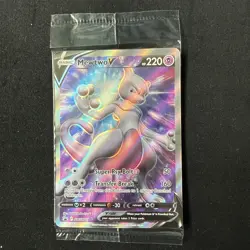 Pokemon TCG Mewtwo v SWSH229 FACTORY SEALED Black Star Promo - Image 1