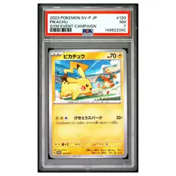 PIKACHU #120 PSA 7 2023 Pokemon japanese sv-p promo Gym event campaign Pokemon - Image 1