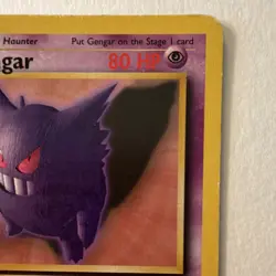 Pokemon TCG Gengar Fossil 1st Edition Rare Stage 2 80 HP 20/62 Regular English - Image 4