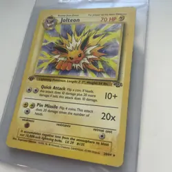 Jolteon 20/64 1st Edition - Pokemon Jungle WotC Non-Holo Rare Vintage Y2k MP - Image 5