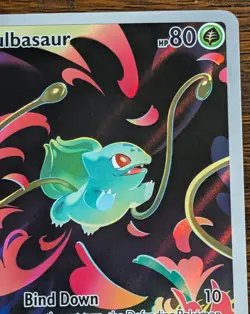 Pokemon STAMPED Bulbasaur 133/132 Me: Mega Evolution Illustration Rare - Image 4