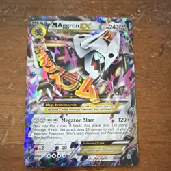 Pokemon TCG M Aggron EX 94/160 XY Primal Clash Ultra Rare Holo Full Art - Image 1