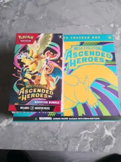 POKEMON MEGA EVOLUTION ASCENDED HEROES ETB AND BOOSTER BUNDLE SEALED BRAND NEW - Image 1