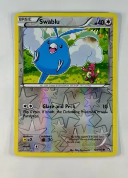 Swablu 2013 Pokemon Legendary Treasures Reverse Holo #103/113 * Light Play - Image 1