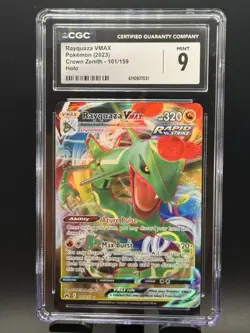 CGC 9 Rayquaza VMAX 101/159 2023 Pokemon Sword & Shield: Crown Zenith - Image 1