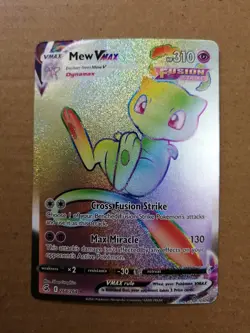 Mew VMAX 268/264 Pokemon TCG Fusion Strike Near Mint Like Deez Nuts - Image 1