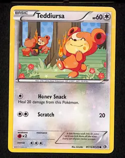Teddiursa RC15 Common Pokemon Legendary Treasures: Radiant Collection RC25 Holo - Image 1