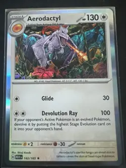 Aerodactyl - 142/165 - Pokemon TCG Scarlet & Violet 151 - Holo Rare - Image 1