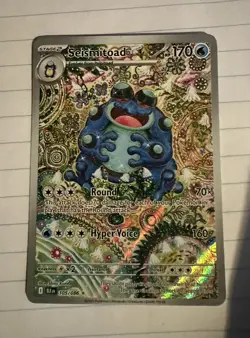 Pokemon Seismitoad 105/086 SIR Sv: Black Bolt Full Art NM/M - Image 1