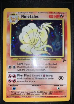 Pokemon Ninetales 13/130 Base Set 2 Holo Near Mint Condition - Image 4