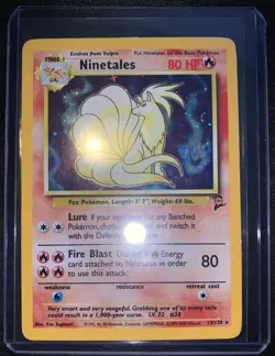 Pokemon Ninetales 13/130 Base Set 2 Holo Near Mint Condition - Image 5