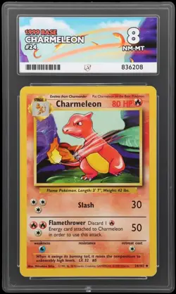 Pokemon TCG Charmeleon Base Set 1999 Ace 8 - Image 3