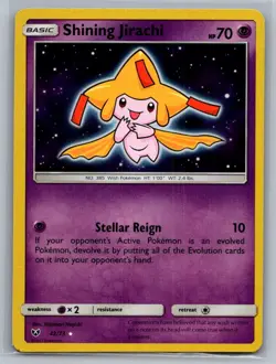 Shining Jirachi 42/73 Rare Shining Shining Legends Pokemon Near Mint - Image 1