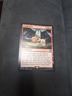 R 0166 Triple Triad Rare FFVIII Final Fantasy MTG Card FIN Enchantment Red. - Image 1