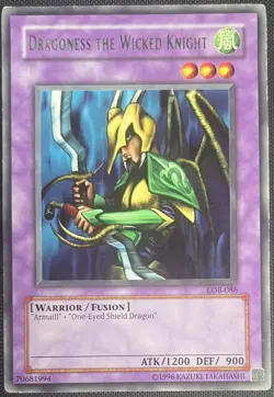 Yu-Gi-Oh Dragoness the Wicked LOB-086 Legend Of Blue Eyes White Dragon Unlim EN - Image 1
