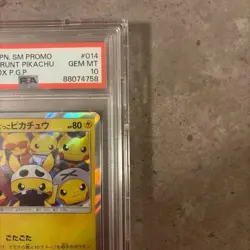 PSA 10 Grunt Pretend Pikachu Promo Holo 014/SM-P Rare 2016 Pokemon Card - Image 4