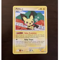 Pokemon Pichu 25/99 Arceus Regular Rare Card 50 HP Basic English - Image 1