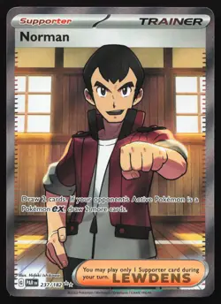 Norman - 237/182 - Full Art Trainer - Paradox Rift - Pokemon Card - Image 1
