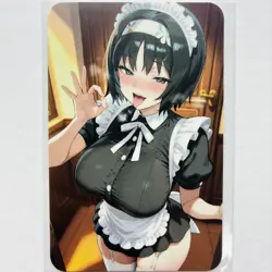 [Buy 2+ Free Ship]Waifu Sexy Doujin Hentai Dual Sided Lewd Anime Goddess Card - Image 1