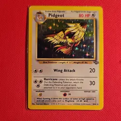 Pokemon Pidgeot Base Set Holo Rare 80 HP Card 8/64 Wizards of the Coast 1999 - Image 1
