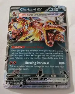 Charizard ex 054/091 Double Rare Paldean Fates Pokemon Card TCG HTF Ultra - Image 1