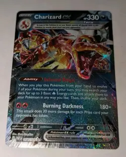 Charizard ex 054/091 Double Rare Paldean Fates Pokemon Card TCG HTF Ultra - Image 2