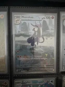 Pokemon TCG Card Mienshao 134/086 White Flare Illustration Rare *English* - NM- - Image 1