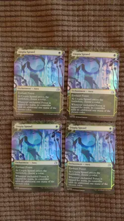 Magic: the Gathering / MtG Foil Utopia Sprawl x4 Enchanting Tales - Image 1