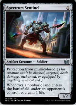 Spectrum Sentinel – U – – Normal – The Brothers' War – #244 – NM – MTG - Image 1