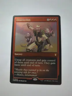 MTG - Insurrection - FOIL ETCHED - Sorcery - CMM # 542 - Mythic - Image 1