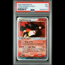 2003 Pokemon EX Sandstorm Typhlosion EX Holo Sandstorm PSA 7 #99 - Image 1